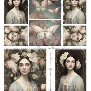 PaperWhimsy Digital Download Collage Sheet 388 PDF