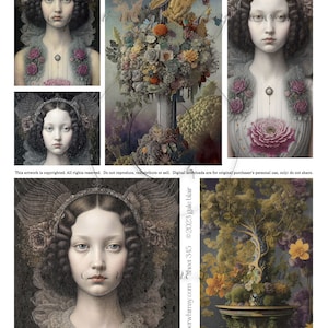 PaperWhimsy Digital Download Collage Sheet 345 PDF