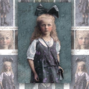 PaperWhimsy Sweet School Girl Sheet 185-D PDF