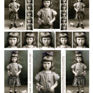 PaperWhimsy Digital Download Collage Sheet 091 Beautiful Faces PDF DOWNLOAD