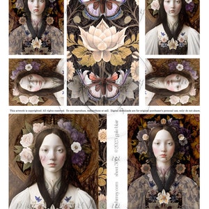 PaperWhimsy Digital Download Collage Sheet 386 PDF