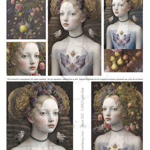 PaperWhimsy Digital Download Collage Sheet 352 PDF