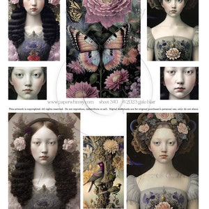 PaperWhimsy Digital Download Collage Sheet 340 PDF DOWNLOAD