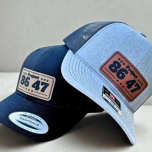 Snapback Trucker Hat for Protest - Project 8647 Pro Democracy Hat image 5