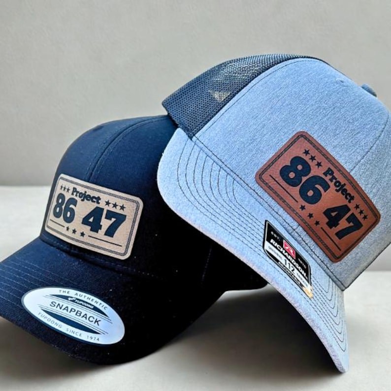 Snapback Trucker Hat for Protest - Project 8647 Pro Democracy Hat image 5