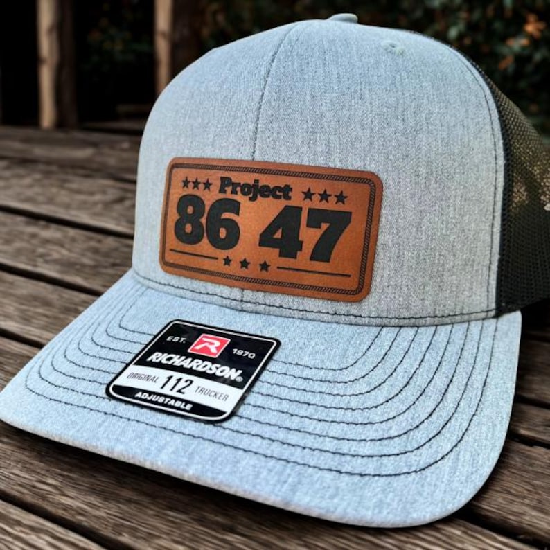 Snapback Trucker Hat for Protest - Project 8647 Pro Democracy Hat image 2
