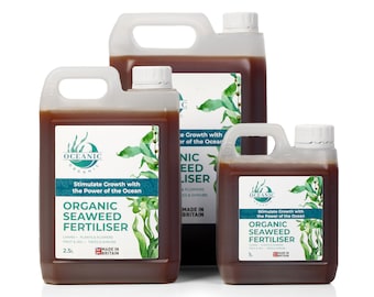 Premium biologische vloeibare zeewiermeststof van Oceanic Organic Ltd