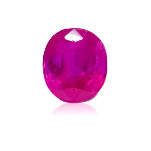 7,29 karat naturlig rubin Burma ouppvärmd med fin lyster, perfekt slipning, ren ädelsten av hög kvalitet