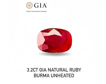 GIA認定1.37カラット非加熱ビルマ産ルビー - Etsy 日本