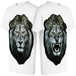 Motion Graphic T-shirt The Lion King Who Roared 3D-geprint dier, cool T-shirt voor heren afbeelding 1