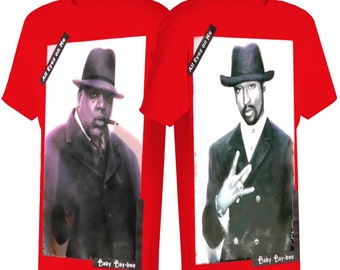 2Pac Biggie dans le même t-shirt, rappeur notoire Big & Tupac imprimé en 3D, t-shirt vintage hip hop