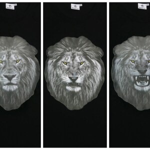 Motion Graphic T-shirt The Lion King Who Roared 3D-geprint dier, cool T-shirt voor heren afbeelding 4