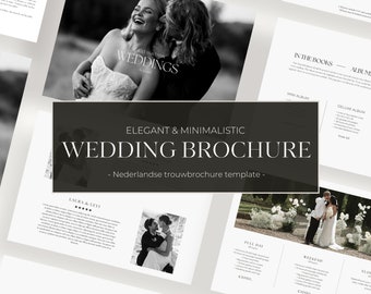 Dutch wedding brochure template for photographers | Dutch pricing guide photographers | Canva template | DUTCH VERSION