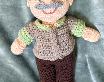 Crocheted Grandfather Doll