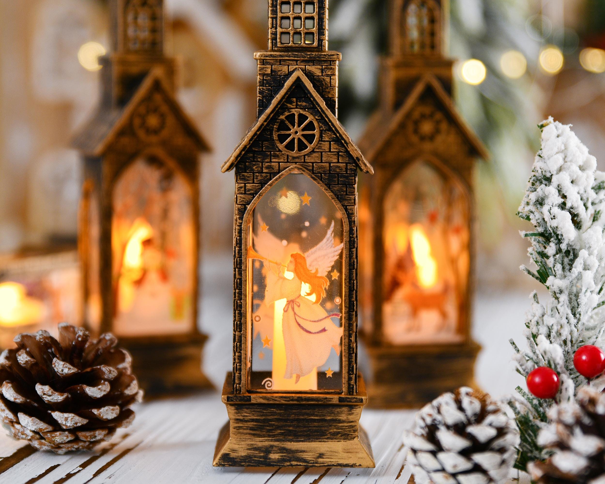 LED Christmas Wind Lantern: Delightful decoration, magical night light, Christmas magical decoration, light up your cozy holiday home