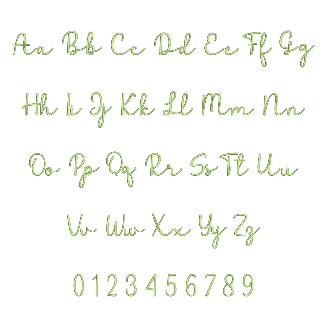 Handy Curve Embroidery Font • Smooth Handwritten Script Alphabet ...