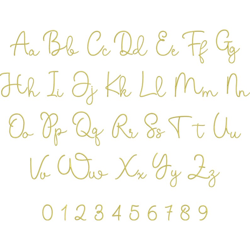 Rosetta Swirl Embroidery Script Font • Elegant Swirly Alphabet • 7 ...