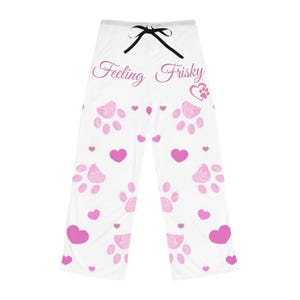 Wild Hare Women&#39;s Pajama Pants - Comfortable Lounge Sleepwear for Her, Rabbit Animal Print Cozy PJ Bottoms, Cute Gift Idea, Relaxing
