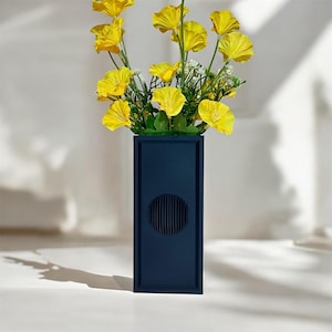 STL - 3D Printer File for Geometric Vase - Commercial License - Digital Download for 3D Printing, Home Decor Vase for Flowers and Plants