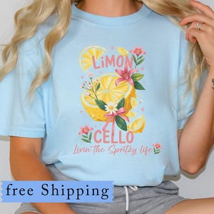 Limoncello Cocktail T-Shirt: Retro Lemon Graphic Tee - Citrus Vibes
