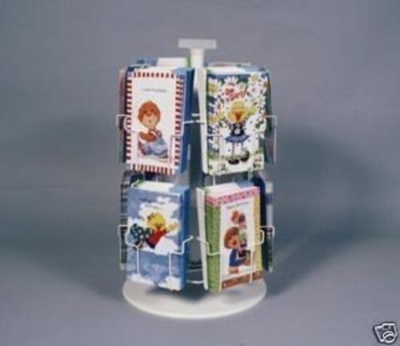 NEW 12 Pocket 4 7/8 Note Greeting Card Display Rack Spinner 4x6 New Etsy
