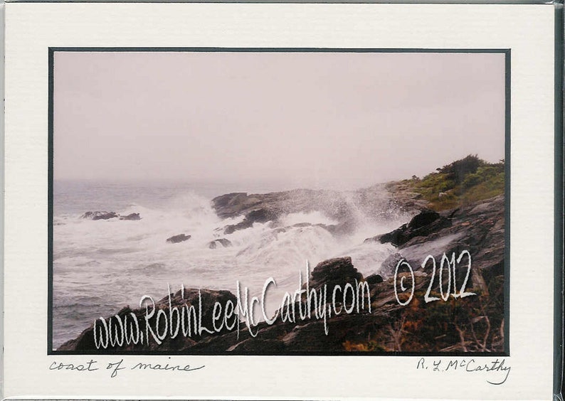 138 5x7 Matted No. 138 Coast of Maine Signed image 1