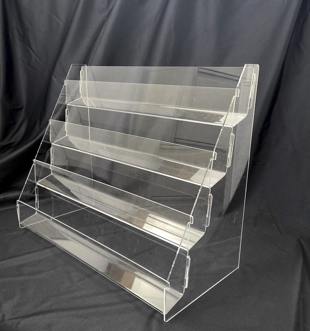 OPTIONS 3 TIER 4 TIER Note Greeting Card Display Rack New Acrylic 3 ...