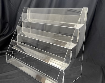 OPTIONS 3 TIER 4 TIER Note Greeting Card Display Rack New Acrylic 3 Tier 16" Counter Rack  Fits Most Size Cards