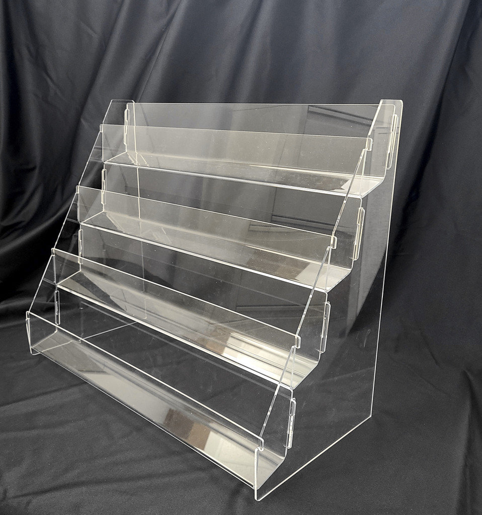 Card Rack Display 3 Tier OPTIONS 3 TIER 4 TIER Note Greeting Card Display Rack New Acrylic 3 ...