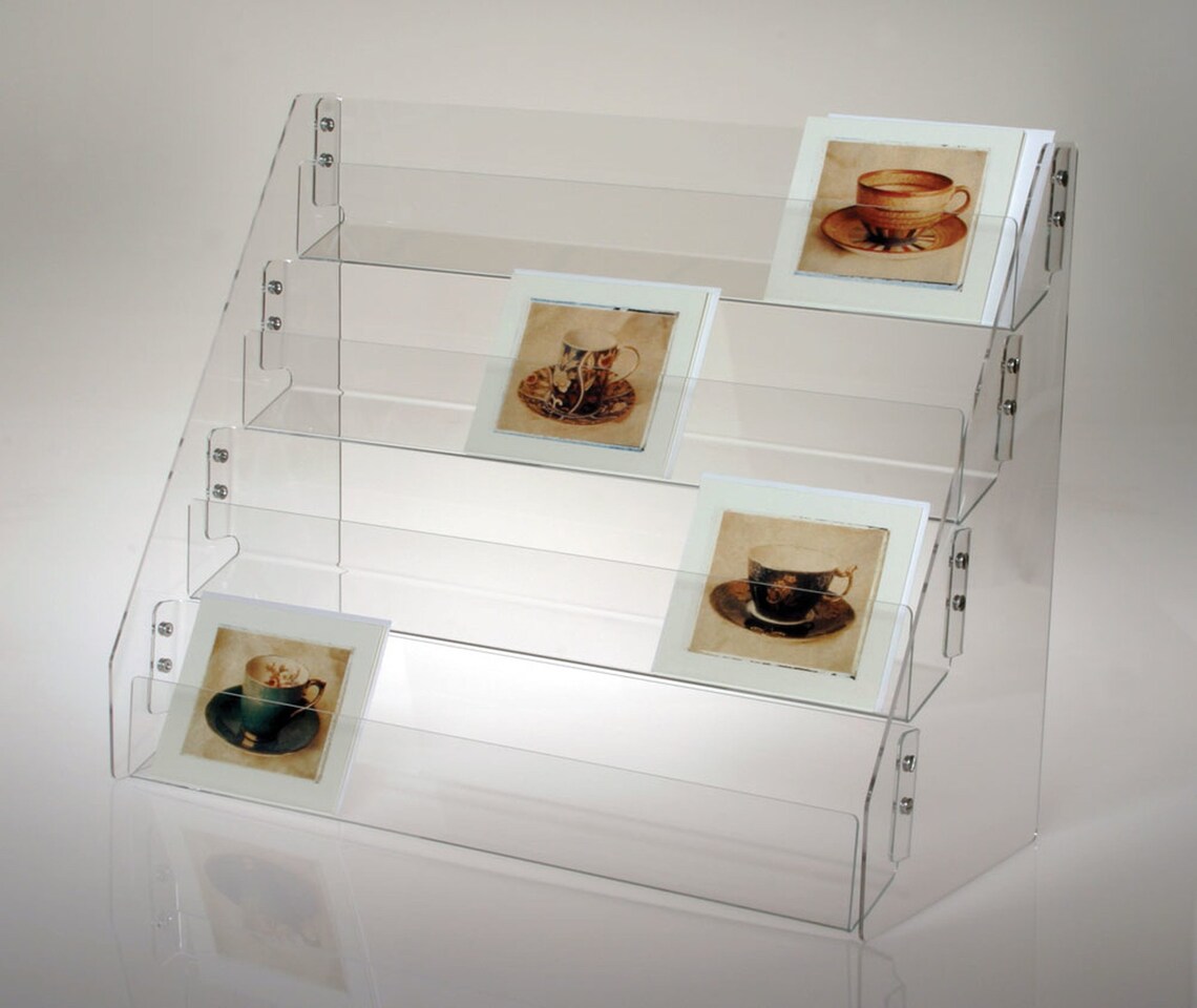 Note Greeting Card Display Rack New Acrylic 3 Tier 16 Etsy