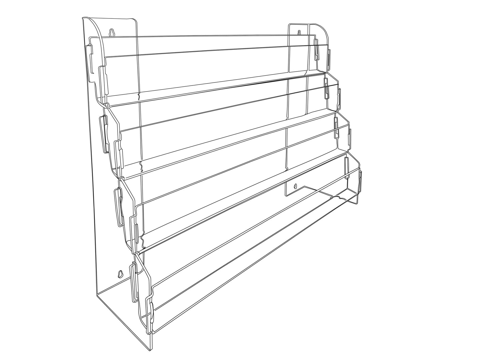 Note Greeting Card Display Rack New Acrylic 6 Tier 24