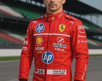 Traje de carreras de deportes de motor personalizado / Nombre y logotipo bordados