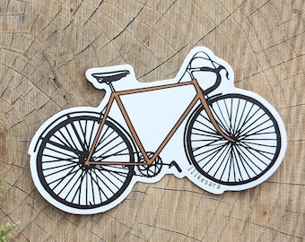 Road Bike Sticker: Waterproof Vinyl Bicycle Decal