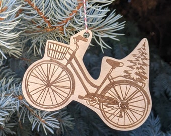 ornament | wooden bike ornament | bike ornament | bike gift | bike decor | bike decoration