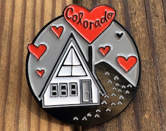 Colorado Cabin Love - enamel pin