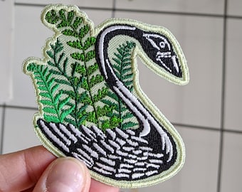 swan patch | plant patch | fern patch | animal patch | houseplant patch | embroidered patch