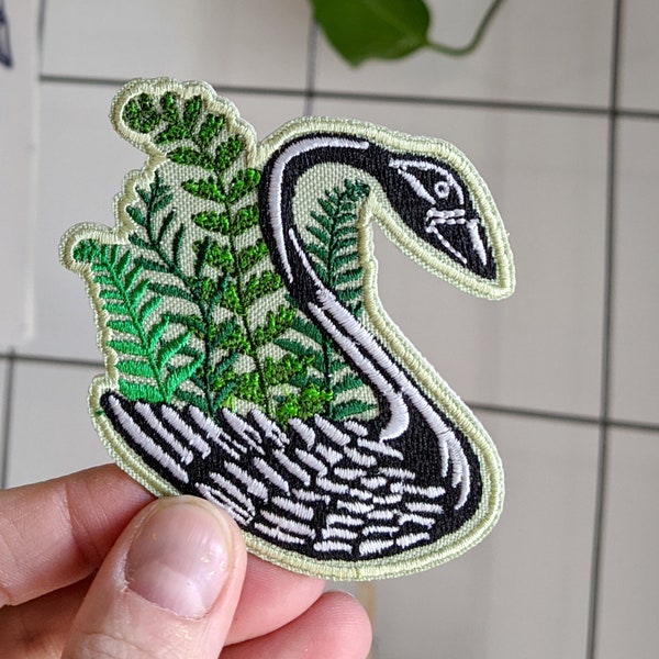 swan patch | plant patch | fern patch | animal patch | houseplant patch | embroidered patch