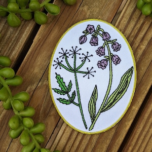 flower patch | flower embroidered patch | plant patch | floral gift | floral patch | nature patch | nature gift