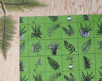 fern kitchen towel | fern tea towel | plant kitchen towel | plant tea towel | fern decor | fern gift | plant decor | plant gift