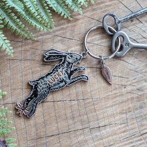 good luck keychain rabbit foot key ring rabbit keychain lucky keychain lucky rabbits foot lucky rabbit keychain bunny keychain image 1