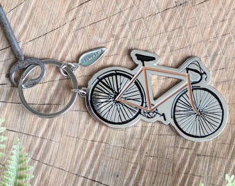 bike keychain | bicycle keychain | bike keyring | bicycle keyring | metal bike keychain | bike key ring | bike key chain | bike gift