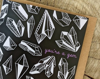 You're a Gem Card: Crystal Anytime Friendship Card