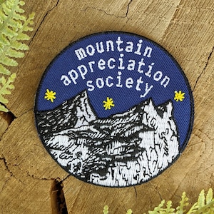 toppa di montagna / società di apprezzamento della montagna / toppa della natura / toppa da stirare / toppa ricamata