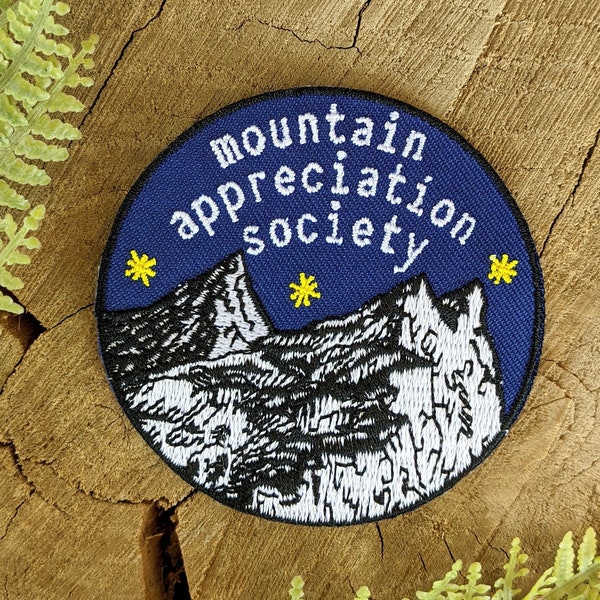 patch de montagne | société d'appréciation de la montagne | espace naturel | écusson thermocollant | écusson brodé