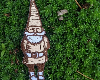 gnome patch | gnome embroidered patch | woodland patch | gnome gift | forest patch | nature patch | nature gift