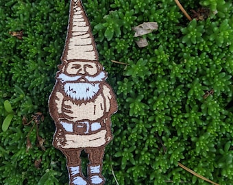 gnome patch | gnome embroidered patch | woodland patch | gnome gift | forest patch | nature patch | nature gift