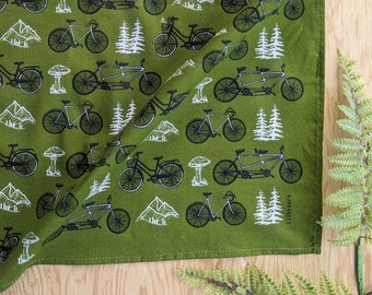 bandana | bike bandana | green bandana | bicycle bandana | bike scarf | bicycle scarf | green bike scarf | green bike bandana | bicycle art