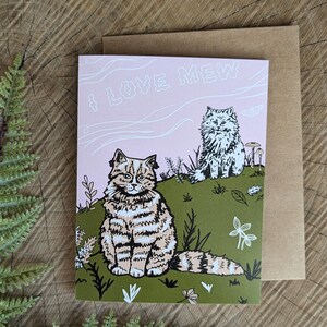 Grußkarte | jederzeit Karte | ich denke an dich Karte | Karte Katze | Kunstkarte | Miezekatze Karte | Katze jederzeit Karte | Waldkatze Karte | Katzengeschenk