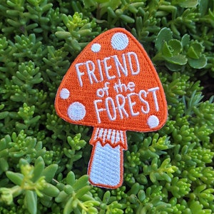 mushroom patch forest patch woodland patch embroidered patch fly agaric patch nature patch image 1