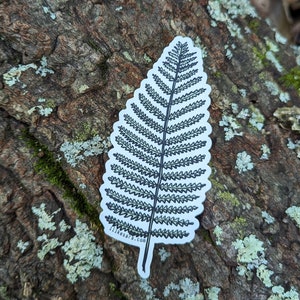 plant sticker | fern sticker | plant gift | fern gift | plant sticker for water bottle | plant sticker for car | nature sticker | wood fern